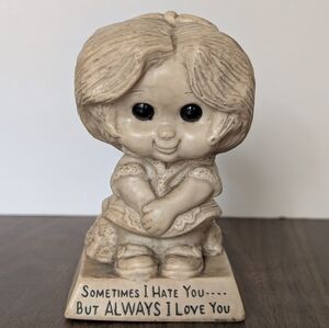Vintage W & R Berrie "Sometimes I Hate You" Sillisculpt 1974